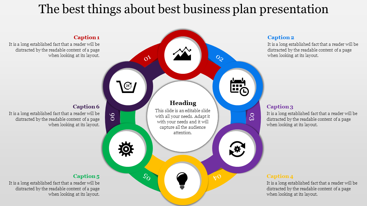 Colorful Best Business Plan Presentation Template